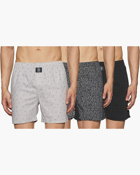 Pack Of 3 Printed Boxers