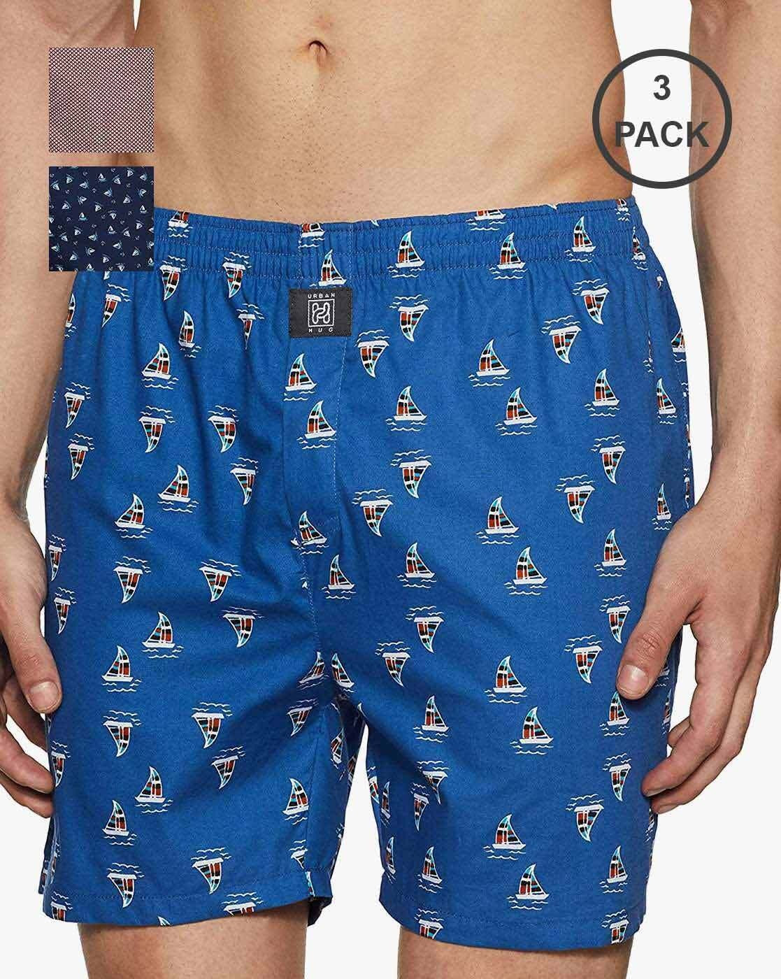 Pack Of 3 Printed Boxers