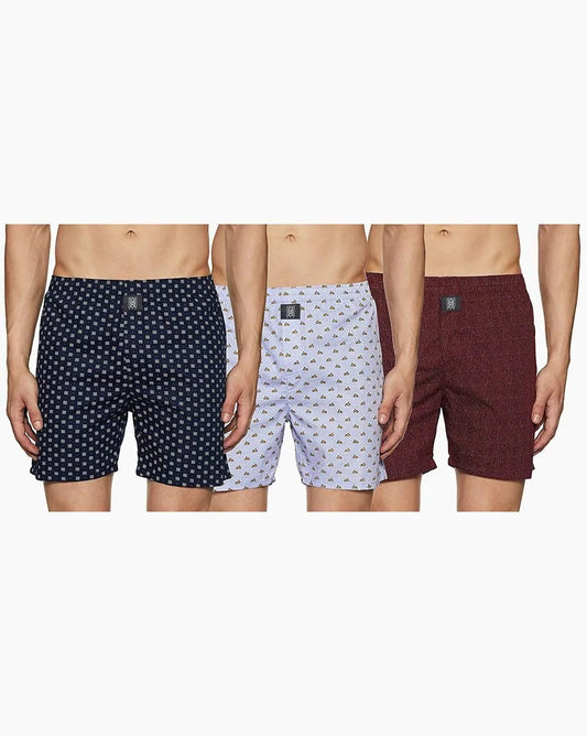 Pack Of 3 Printed Boxers