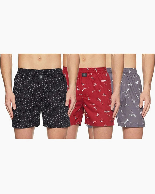 Pack Of 3 Printed Boxers