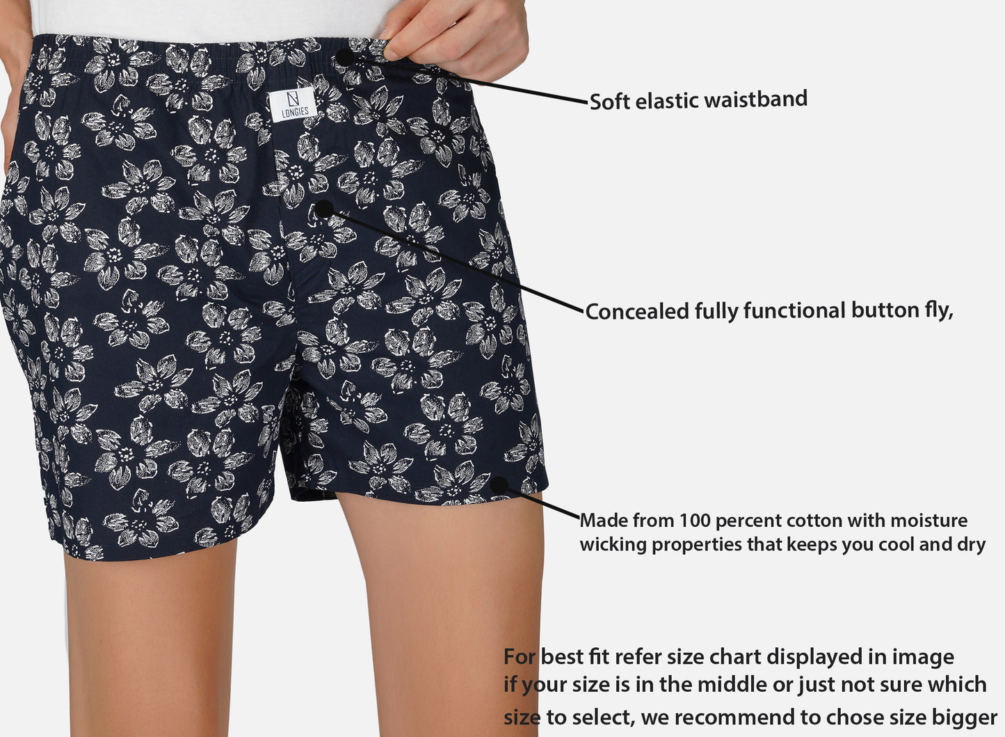 Pack of 3 Printed Boxers