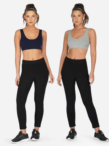 Pack of 2 Compression Sports Bras