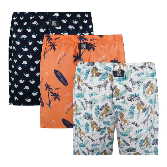 Pack Of 3 Printed Boxers