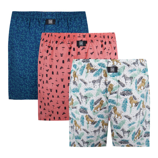 Pack Of 3 Printed Boxers