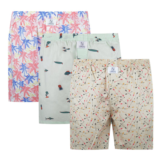 Pack Of 3 Printed Boxers